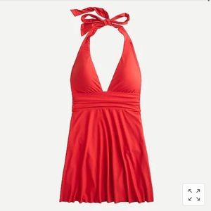 J Crew halter swim dress